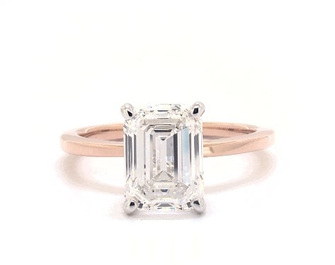 2.5 carat emerald cut engagement ring