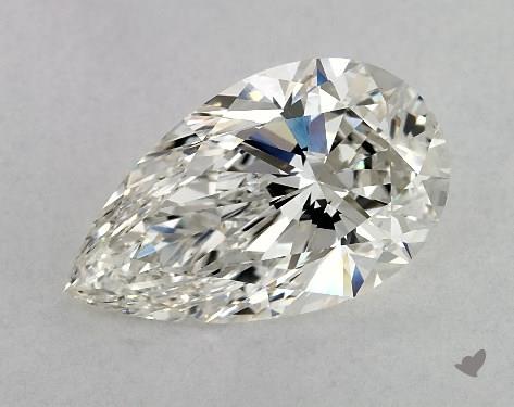 5 carat lab-created pear diamond