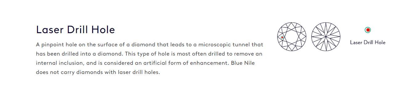 laser drill hole description