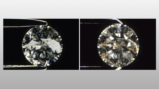 fracture filling a diamond