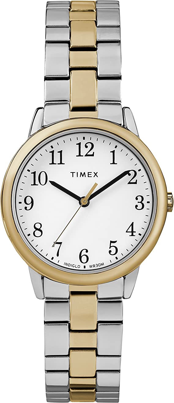 timex 31mm case two-tone watch