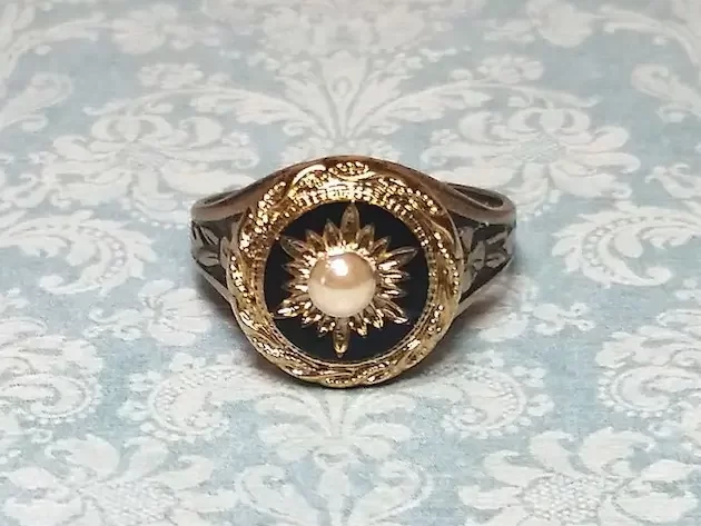 victorian starburst ring