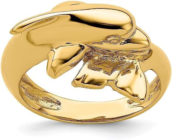 gold dolphin cocktail ring
