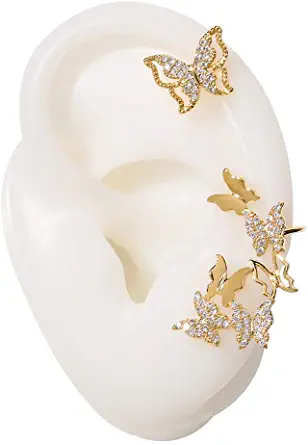 gold earrings cuff