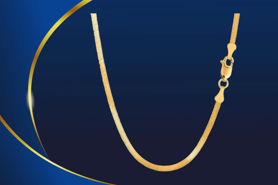 gold herringbone chain