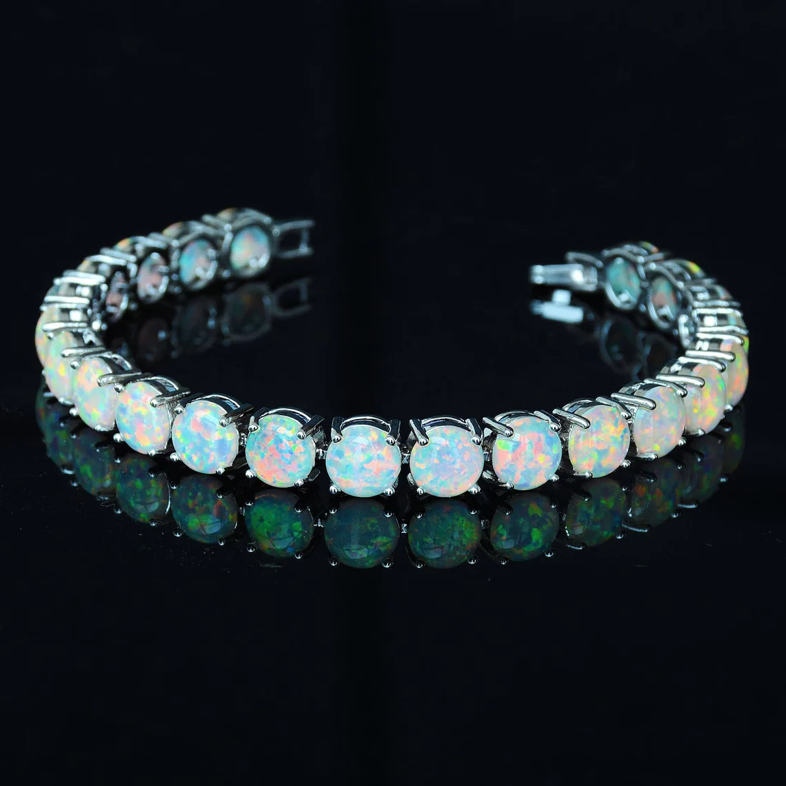blue opal tennis bracelet