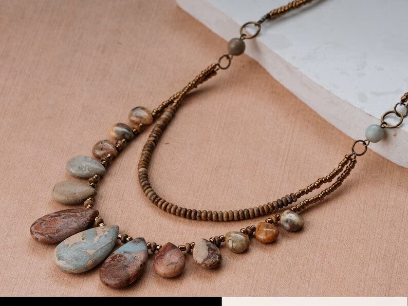 brown jasper necklace