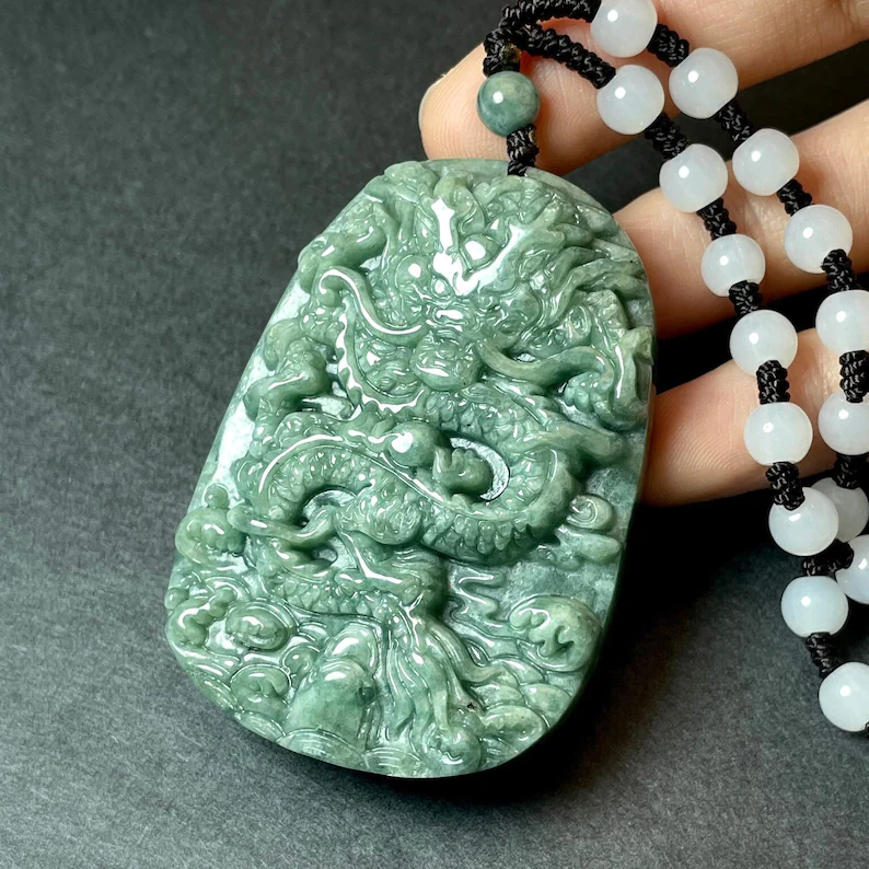jade dragon necklace