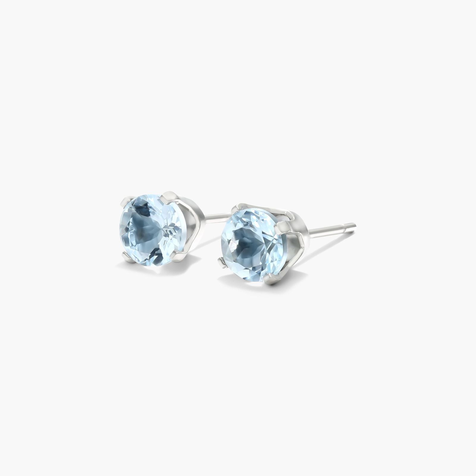 white gold aquamarine earrings