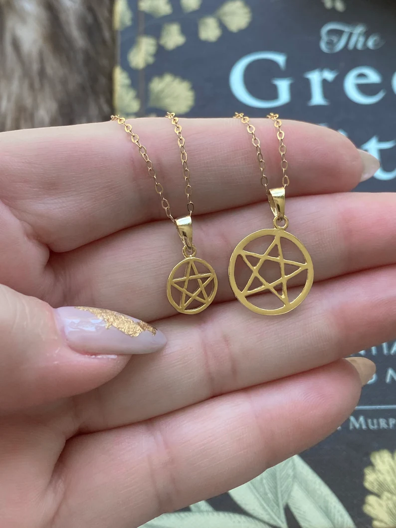 gold-filled pentagram necklace