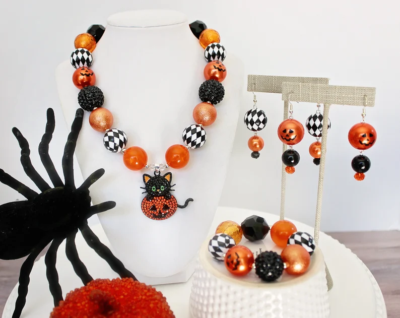 halloween pumpkin jewelry