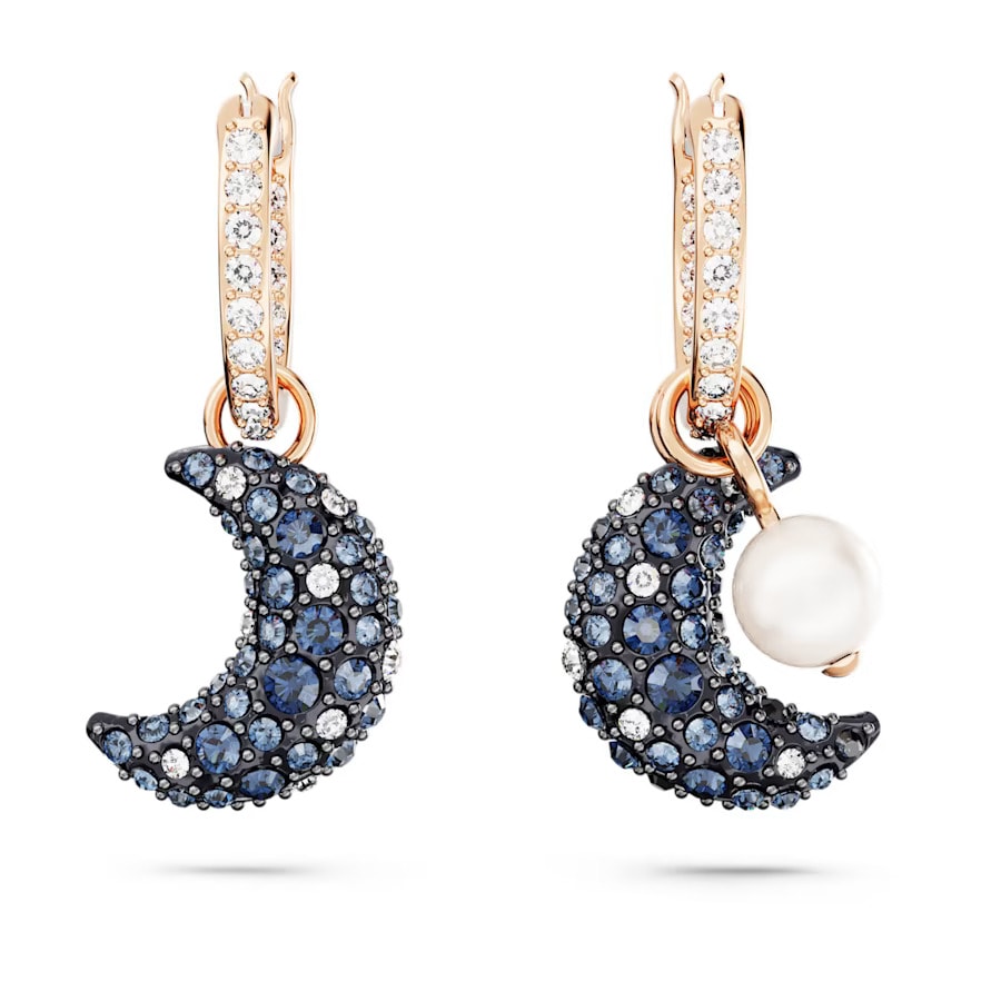 luna moon drop earrings