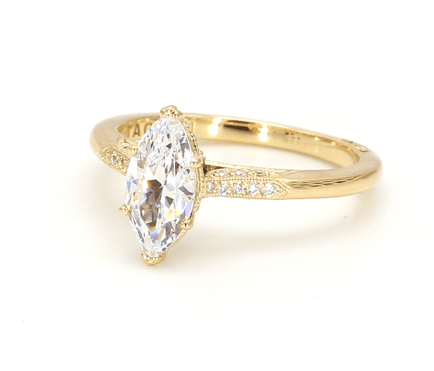 pave marquise cut diamond engagement ring