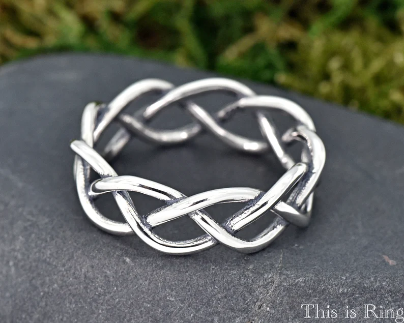silver sailor's celtic knot ring