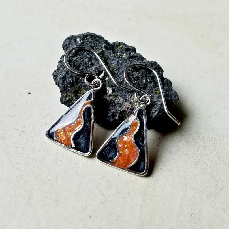 Hawaiian Volcano Earrings