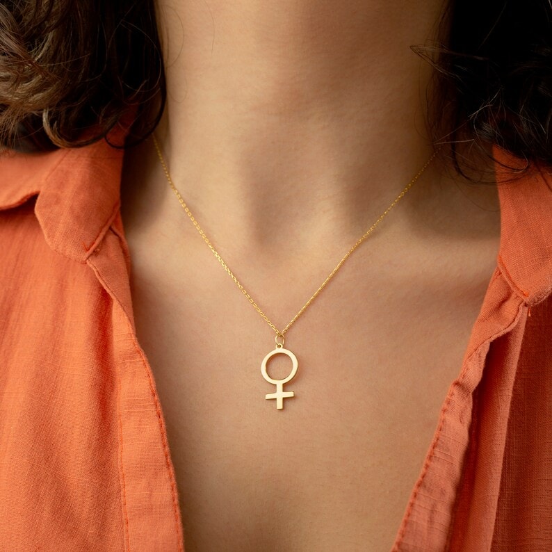 Venus Symbol Necklace