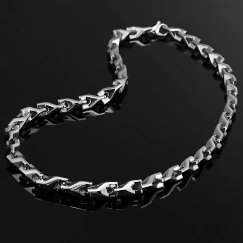 Classic Mens Tungsten Necklace