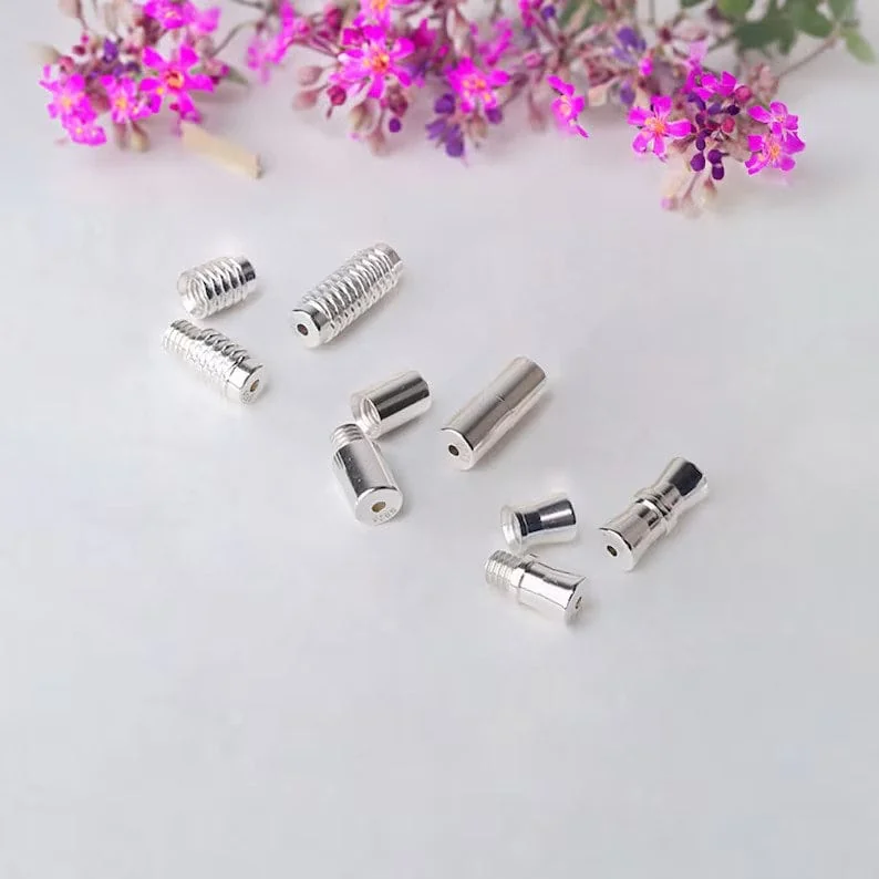 Silver Screw Barrel clasp