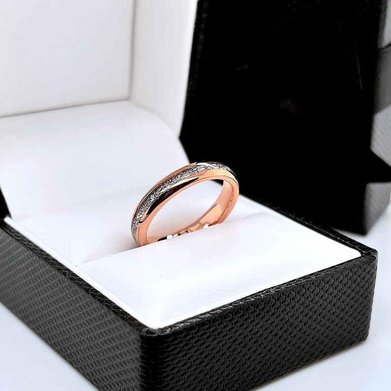 Tungsten Meteorite Ring