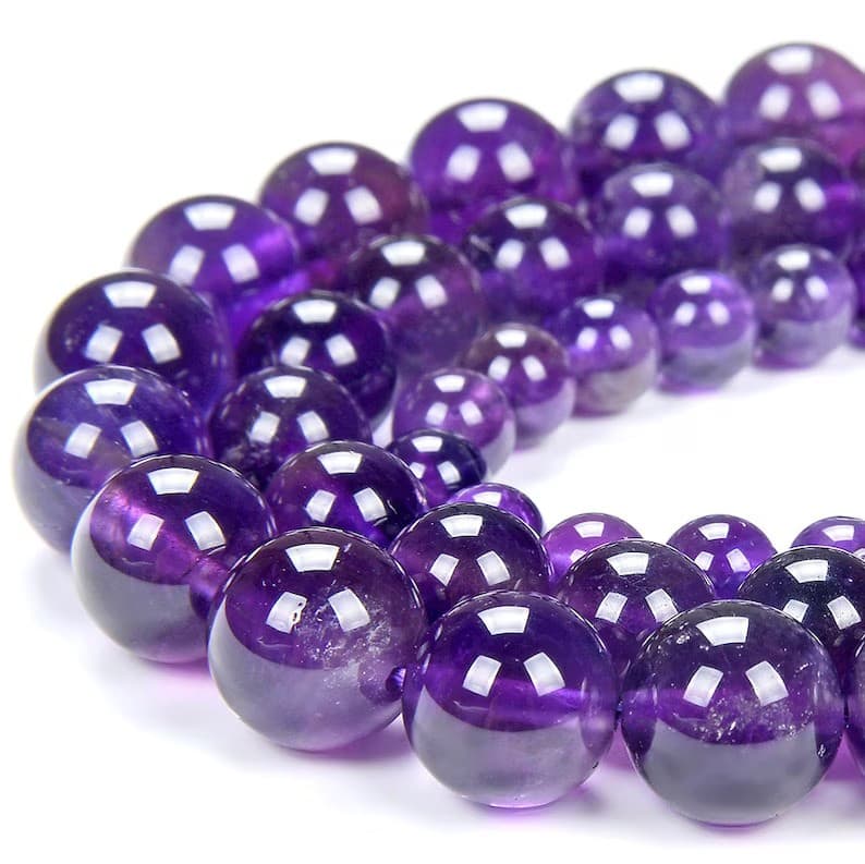 Natural Amethyst Gemstone Beads